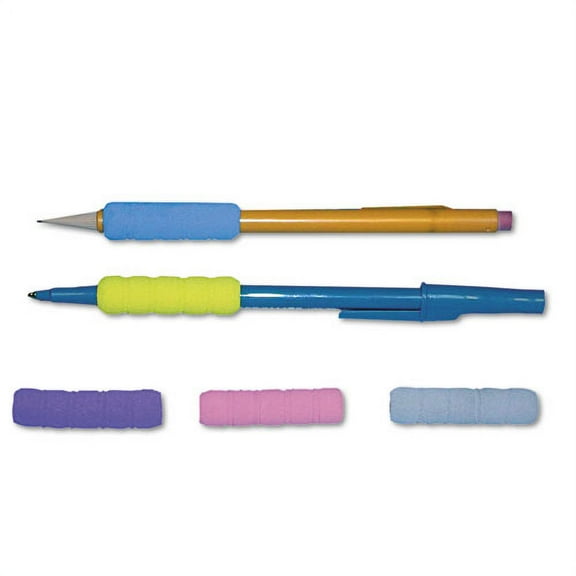 Ribbed Pencil Cushions, 1.75" Long, Assorted Colors, 50/box | Bundle of 2 Sets