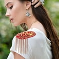 thumbnail image 4 of WHAMVOX 2Ud Hombreras Rojas Con Rhinestones Y Para De Trajes Y Chaquetas, 4 of 6