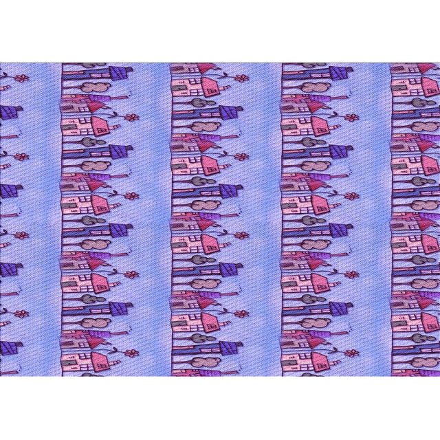 Ahgly Company Machine Washable Indoor Rectangle Transitional Purple Violet Purple Area Rugs, 2' x 3'