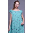 thumbnail image 4 of Bimba Robe Longue Maxi Imprimée pour Femmes en Rayonne, Vêtement de Nuit à Manches Courtes, 4 of 4