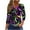 Womens Mardi Gras Shirt-A55 Purple, variant on Mifsaly Mardi Gras Shirts for Women Cute Print V-Neck 3/4 Sleeve Blouse 3 Buttons Loose Dressy Casual Pullover Tops Funny Carnival Festival Shirt Fashion Spring Summer Basic Outfits L