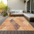 thumbnail image 6 of Addison Rugs Chantille Indoor/Outdoor Transitional Geometric Orange Washable Rectangle Rug, 9' x 12', 6 of 6