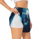 thumbnail image 1 of Balery Ice Blue Ocean Cute Dolphin Pantalones cortos deportivos para mujer con forro y dos bolsillos, elásticos, para entrenamiento, gimnasio, yoga-X-Large, 1 of 7