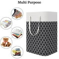 thumbnail image 5 of Qenwkxz 75L Fabric Laundry Hamper Collapsible Extra Large Laundry Baskets with Easy Carry Handles Freestanding Waterproof Clothes Hamper Storage Basket for Toys Clothes Organizer, 5 of 10