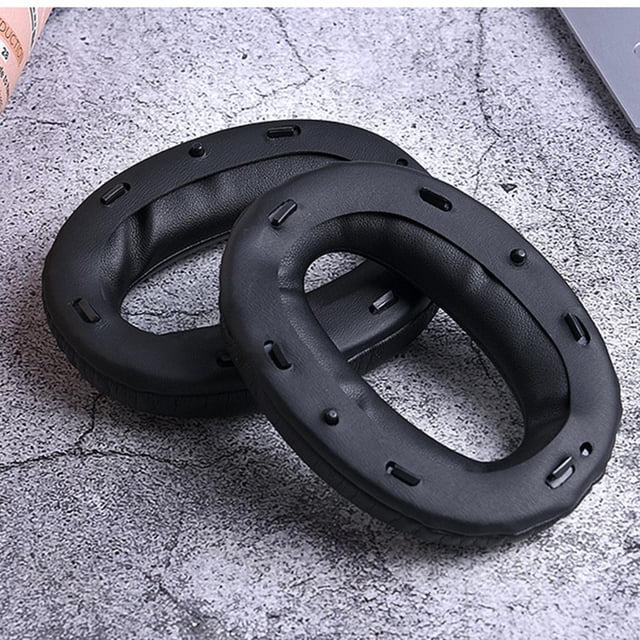 2x Almohadillas Para Auriculares Para MDR- WH-M2 Auriculares Leatherette Pad Negro