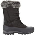 thumbnail image 5 of Kamik Momentum Black Pull On Rounded Toe Waterproof Fur Trim Ankle Snow Boots (Black, 8), 5 of 6