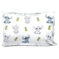 thumbnail image 6 of Saturday Park Disney Lilo & Stitch Watercolor Vibes 100% Organic Cotton Sheet Set, Queen, 6 of 9