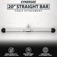 thumbnail image 2 of Synergee Straight Bar Cable Attachment 20”. Universal Attachment for Cable Machines. Pull Down / Press Down Accessory, 2 of 6