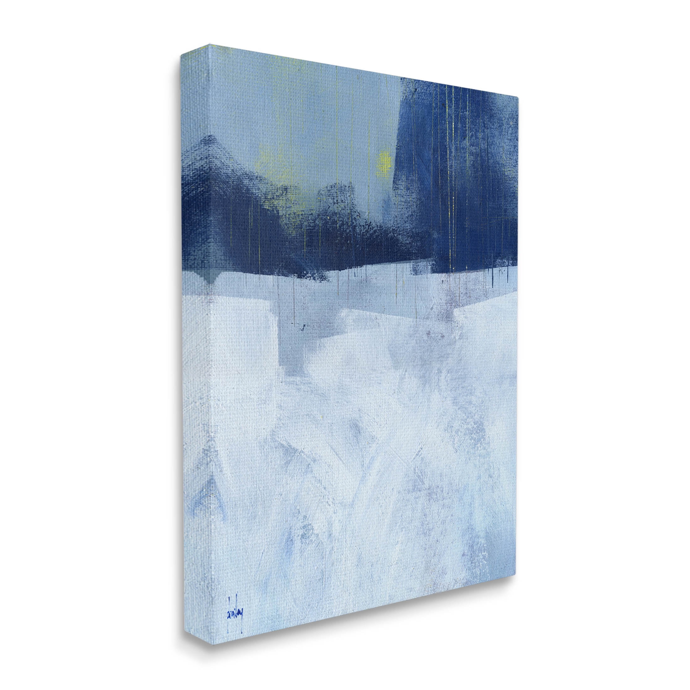 Stupell Industries Abstract Blocked Layered Shapes Painting Gallery Wrapped Canvas Print Wall Art, Design by Paul Bailey