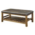 thumbnail image 3 of Convenience Concepts Banc Pouf Tucson en Bois de Noyer Brun, 3 of 3