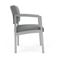 thumbnail image 4 of Lesro Lenox Steel Fabric Guest Waiting Room Guest Chair in Silver/Adler Gray Flannel, 4 of 5