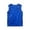 Blue, variant on Girls' Solid Color Grid Sequin Sleeveless Tank Top for Dance & Performances Size:7-10 Years
