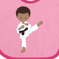 thumbnail image 4 of Inktastic African American Boy, Karate Boy, Black Belt, Kata Boys Baby Bib, 4 of 4