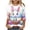 Blue, variant on MELDVDIB Womens T-Shirts Crew Neck 3/4 Sleeve Shirts Loose Summer Tops Fashion Easter Printed Light Weight Stretch Comfy Tees