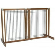 30" Kensington - Large Free Standing Wood/Wire Pet Gate - Artisan Bronze