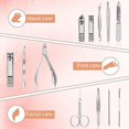 thumbnail image 2 of Manicure Set Professional Nail Clippers Set, 12pcs (rose Gold), 2 of 5