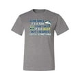 thumbnail image 2 of Wild Bobby, Sometimes It's A Fish Other Times It's A Buzz, Fishing, Men Graphic Tee, Heather Grey, Medium, 2 of 4