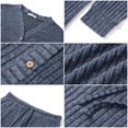 thumbnail image 6 of UVN Pajamas Sets for Women Long Sleeve Button Down Tops and Pants 2 Piece Outfit Fall Sleepwear Pjs Lounge Sets with Pockets, 6 of 9