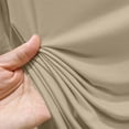 thumbnail image 6 of ClodeEU Women's Crew Neck Short Sleeve T Shirt with Side Slit,Casual Solid Color Summer Blouse Beige,Women's Plus L, 6 of 7