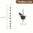 thumbnail image 2 of Bird Rain Chain Decorative Gutter Visual Appeal Outdoor Garden Ornament 8 Feet Attractive Brass Rainwater System, 2 of 6