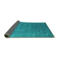 thumbnail image 2 of Ahgly Company Indoor Rectangle Abstract Turquoise Blue Contemporary Area Rugs, 7' x 10', 2 of 4