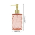 thumbnail image 4 of Unique Bargains 1 Pc Reusable Diamond-shaped Soap Dispenser 11.16oz Orange Gold Tone, 4 of 6