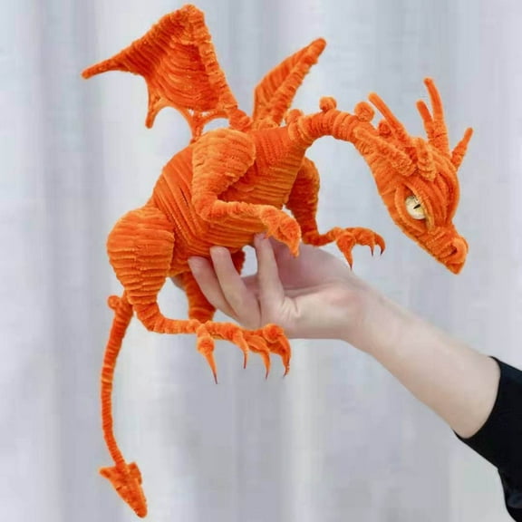 Lilixerw Cute Dragon Christmas Craft Decoration,Xmas Dragon Ornament for Festival Gift,Holiday Home Decor