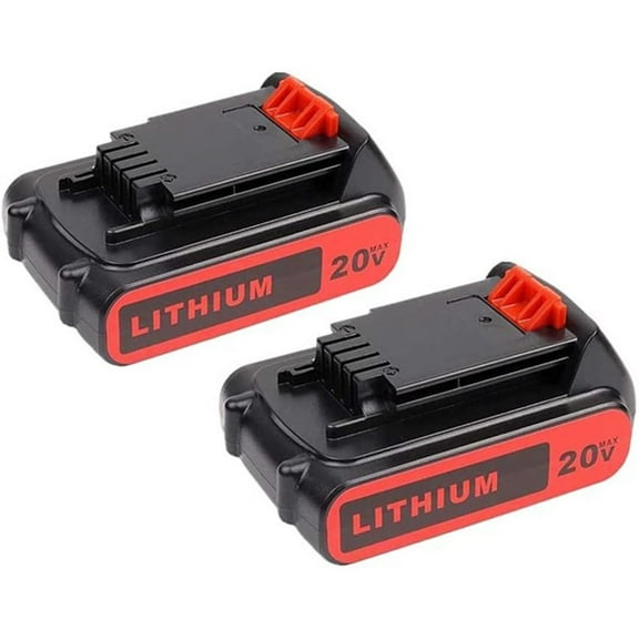 2 Pack LBXR20 3.8Ah Replace for Black and Decker 20Volts Lithium-ion Battery LBXR2020-OPE LBXR20B-2 LB2X4020 LBXR20-OPE LBX4020