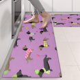 thumbnail image 2 of Kitchen Rugs Sets Of 2,Cute Cartoon Dachshund Anti Fatigue Kitchen Mat Rugs Non Slip Washable,Decorative Kitchen Floor Mats for Kitchen,Sink,Laundry,17"X47", 2 of 5