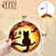 thumbnail image 3 of Adorno colgante de vidriera con forma de gato y luna, diseño de luna de otoño, gato negro, decoración para el hogar, jardín, patio, atrapasueños, idea de regalo para amigos, familia, Navidad, Acción de Gracias, 5,6 x 5,6 pulgadas ER, 3 of 5
