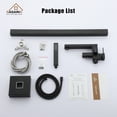 thumbnail image 3 of CASAINC Single Handle Floor Mounted Bath Tub Faucet, Freestanding in Matte Black, 3 of 8
