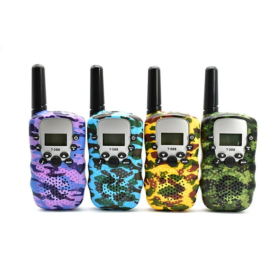 GJX Kids 2-Channel 0.5W Two Way Radio with Auto Squelch, Camouflage