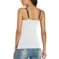 thumbnail image 5 of Sociala Women's Shelf Bra Tank Top Adjustable Wide Strap Cotton Camisole Casual Wear, 5 of 5