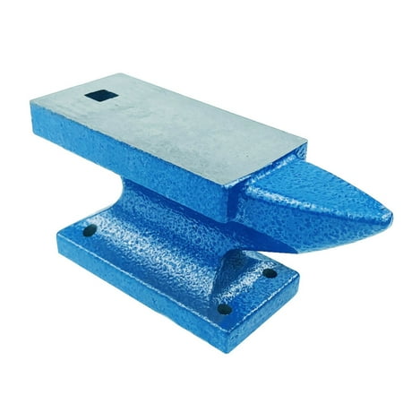 

Sardfxul DIY Iron for Bench Anvil Tools Iron Horn Anvil for Bench Block for Jewellery Making Blue Color Gold Strike Tool 9.2x3.5x5.5cm