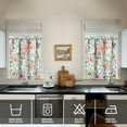 thumbnail image 4 of Kitchen Curtains and Valance Set 36 Inch Tier Pioneer Colorful Floral 3 Pieces Set Dining Room Small Curtain Drapes Cafe Curtains Valance for Home Decor Rod Pocket, 4 of 6