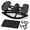 Black, variant on Lateral Stepper Machine with Resistance Bands, Anti-Slip Foot Pedals & LCD Monitor, Rocking Full-Body Exercise Stepper for Home Gym, Low-Impact Cardio and Leg/Glutes Workout