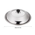 thumbnail image 2 of relayinert Visualized Stainless Steel Cookware Pot Lid For Easy Cleaning Sturdy And Durable Frying Pans Lid 36cm, 2 of 6