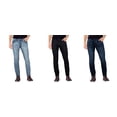 thumbnail image 7 of CULTURA AZURE Mens Skinny fit Jeans, Washed Denim Saddle Stitch Stretch Flex Jeans, Dark Blue, 7 of 7