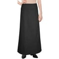 thumbnail image 5 of Women's Long Ankle Length Denim A-Line Panel Skirt, 5 of 10