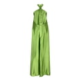 thumbnail image 5 of Summer Saving Wycnly Summer Dresses for Women Cocktail Party Prom Sexy off Shoulder Keyhole Loose Satin Long Dresses 2024 Sleeveless Halter Solid Maxi Formal Dress Green XL, 5 of 5
