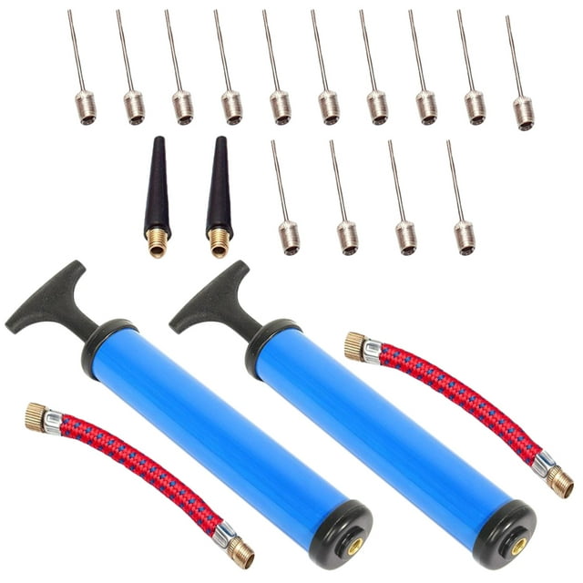 2 Sets of Daily Use Basketball Inflators Convenient Inflation Kits Portable Ball Inflator Tools