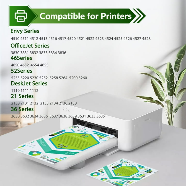 Compatible for HP 63 63xl Ink Cartridge 63XL Ink 63 Black and Tri