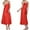 Red, variant on biudgviw Satin Silk Nightgown for Women Sleeveless Sleepwear Lightweight Soft V Neck Nightdress Adjustable Strap Sleep Dress