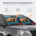 thumbnail image 4 of Windshield Sun Shade, Colorful Flower Sea Turtle Foldable Car Sun Shade Windshield for Front, 2 Pieces, 4 of 7