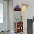 thumbnail image 6 of Reminded Military Medal & Burial Flag Shadow Box Display Case with Glass Insert, Mahogany, 6 of 7