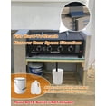 thumbnail image 4 of Rear Grease Drainage System for stone Grease Catcher with Rear Grease Drainage Funnel Grease Bucket W/Lid - Disposable Foil Grease Bucket Liners stone Griddle Accesso, 4 of 6