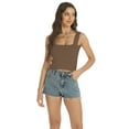 thumbnail image 3 of Womens Ribbed Crop Top 2024 Square Neck Sleeveless Sexy Summer Knit Tops Basic Tank Tops, 3 of 6