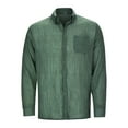 thumbnail image 3 of Shirts for Men Linen Ultrathin Casual Button Down Long Sleeve Beach Hawaiianss Men's T-Shirts, 3 of 7