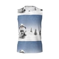 thumbnail image 6 of Picia Snowman And Christmas Tree mens Cotton Tank Undershirts , Moisture-wicking Ribbed Tanks, Lightweight Cotton Tank Undershirts-Medium, 6 of 8