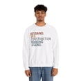 thumbnail image 4 of Construction Worker Sweatshirt Gifts Crew Neck Shirt Long Sleeve Unisex, 4 of 5